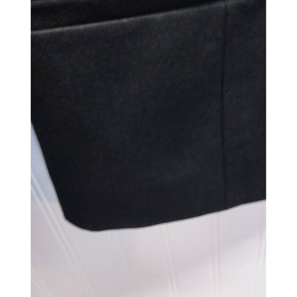 Banana Republic Black Laser-Cut Scalloped Edge Open-Front Blazer Jacket - Picture 4 of 11